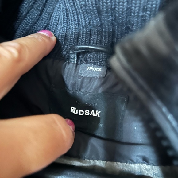 Rudsak coat real leather and fur xsmall value of 1145$ - Picture 4 of 9